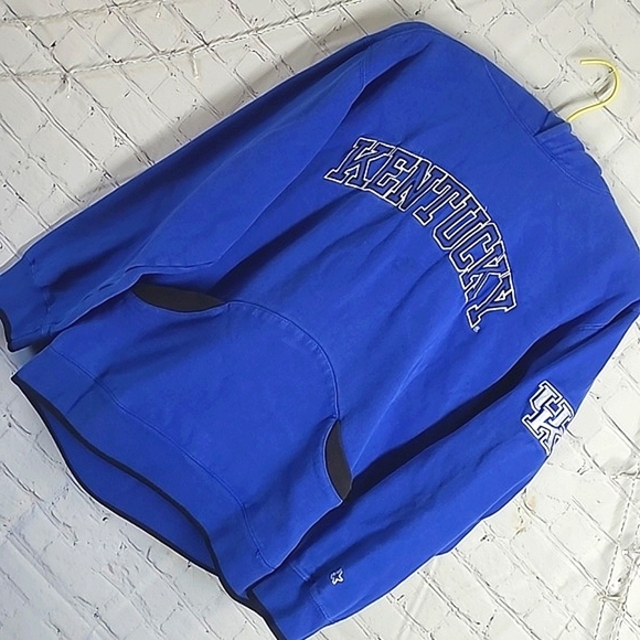 Y2K STARTER University of Kentucky Wildcats Cats UK Embroidered Hoodie Size M - Picture 8 of 16